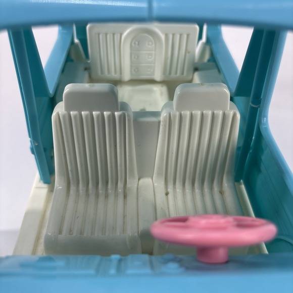 Fisher Price Loving Family Dollhouse Blue Van Minivan Car Trunk 1993 Vintage - Picture 6 of 7